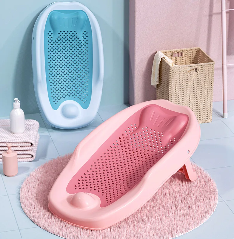 Baby Bath Tub Foldable - Newborn Adjustable Bath Net Seat Cushion