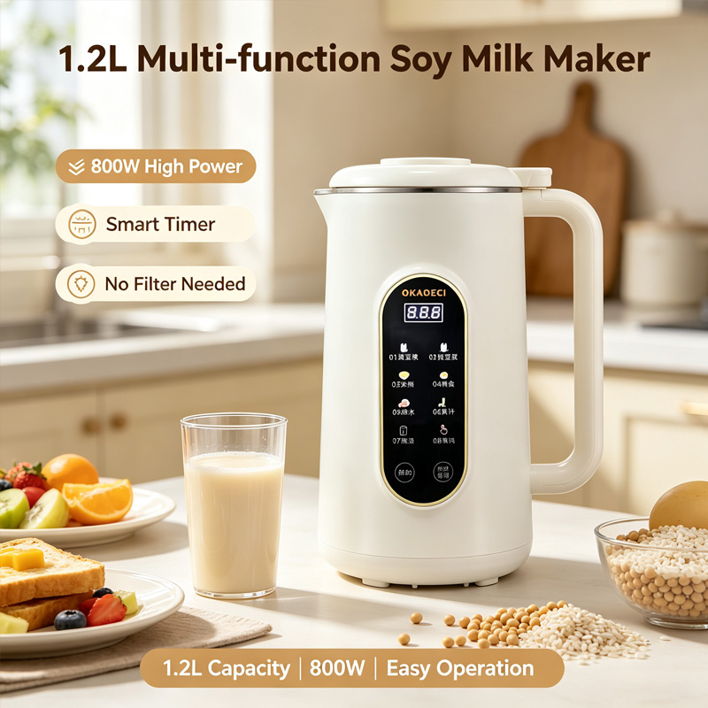 Baby Food Maker Blender - 24-blade Soy Milk Maker 1.2L Household