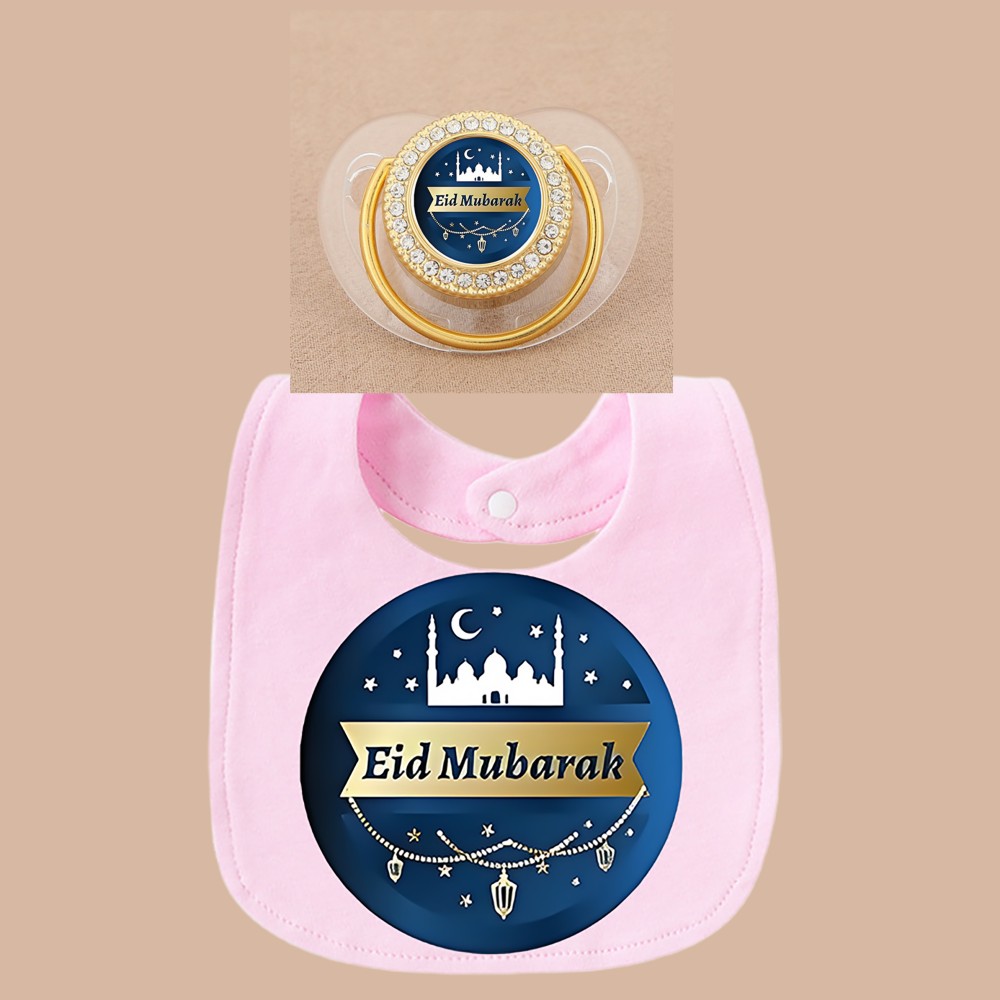 Baby Products Must Have - Muslim Print Double Layer Burp Bib