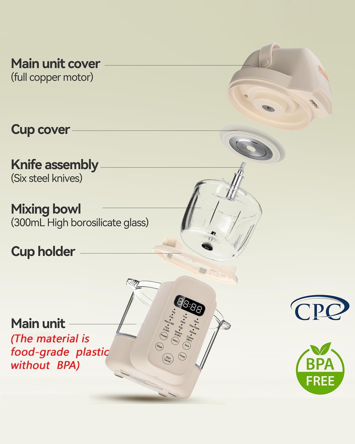Heavy-Duty Pro 9 in 1 Baby Foo - огляд і ціна Baby Food Maker Blender