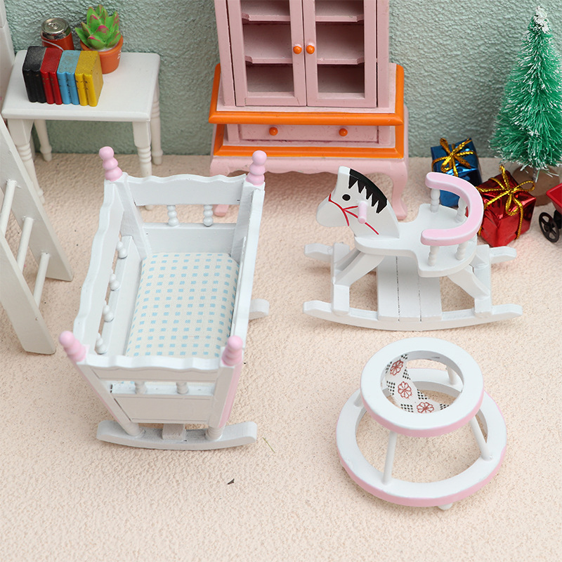 3pcs/set 1/12 Scale Mini Woode - огляд і ціна Baby Products Set