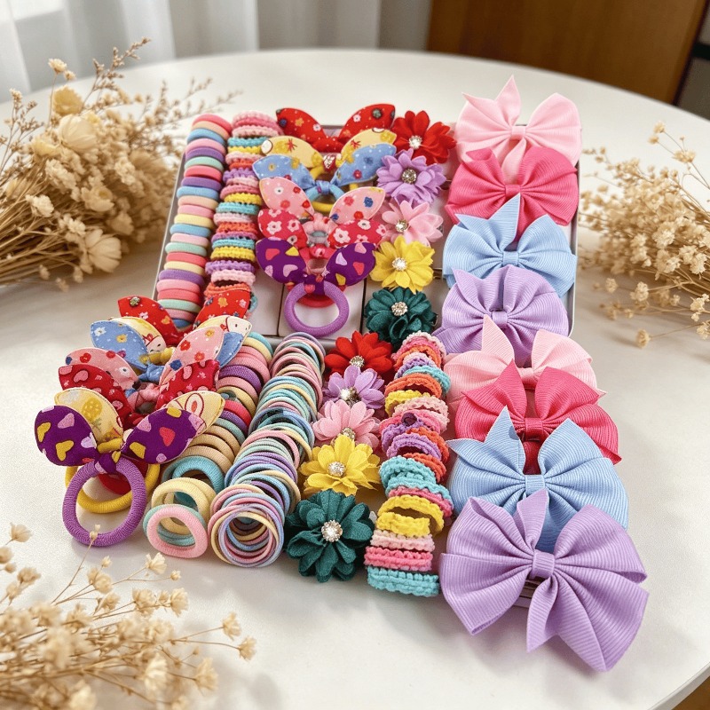 73PCS   New Fabric Girls Hair  - огляд і ціна Baby Products Set