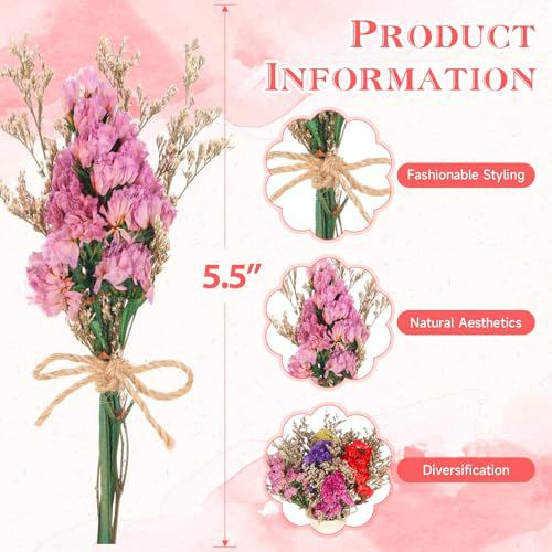 Mini Dried Flower Bouquet Natu - огляд і ціна Baby Products Gift